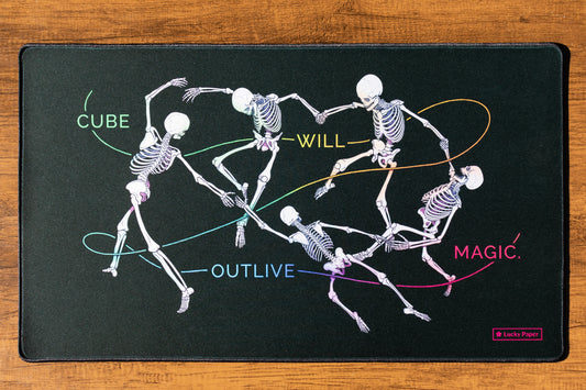 Cube Will Outlive Magic Playmat - Lucky Paper Radio - PREORDER
