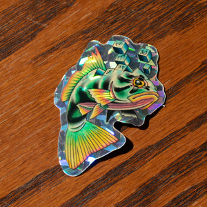 TRAD FORGETFUL FISH STICKER - RHYSTIC STUDIES