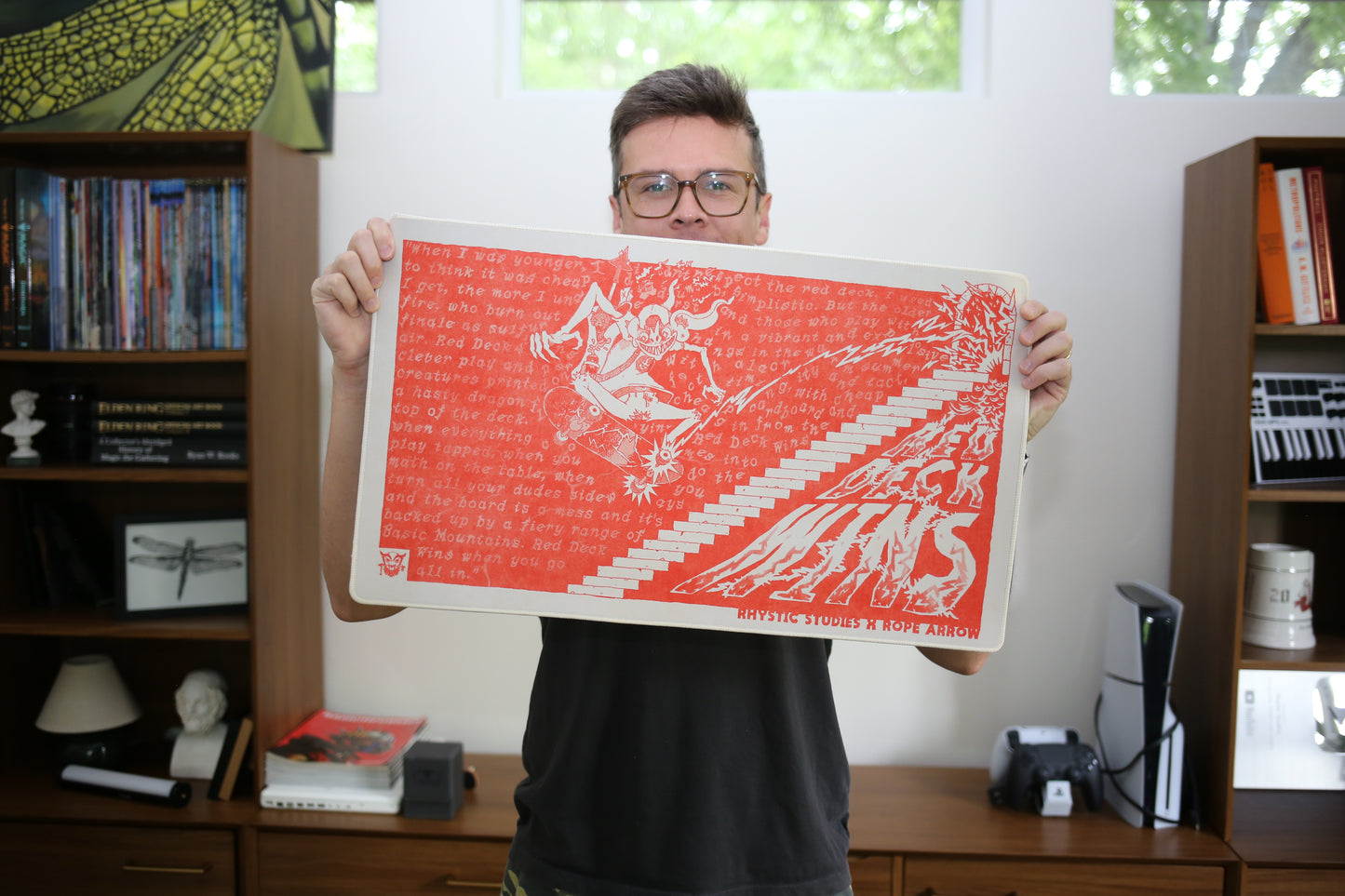 RED DECK WINS Playmat - Rhystic Studies Artist Series #3 - PREORDER